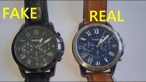 Fossil watch real vs. fake review. How to tell counterfeit Fossil wrist watch
