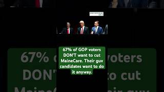 5/30 67% of GOP voters DON'T want to cut MaineCare. Their guv candidates want to do it anyway.
