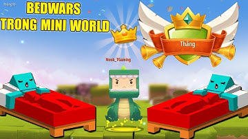 MINI GAME : CUỘC CHIẾN BEDWARS ** NOOB BẢO VỆ GIƯỜNG CHIẾN ĐẤU NOOB TEAM