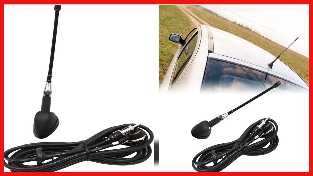 uxcell Universal Black Car Vehicle Roof Mount Radio FM AM Antenna