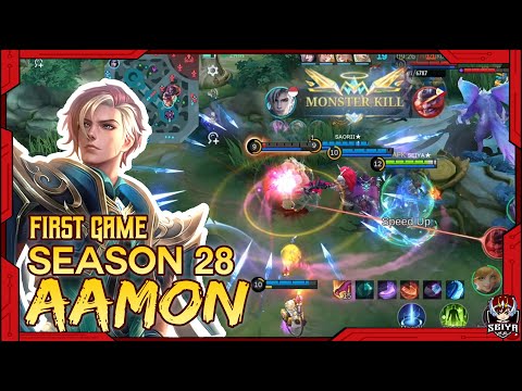 AAMON EMBLEM AND BUILD | EARLY GAME ROTATION | LETS GO SEASON 28 | Mobile Legends | Seiya CG @SeiyaCG