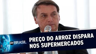 Bolsonaro faz apelo a comerciantes para conter o preço do arroz | SBT Brasil (08/09/20)