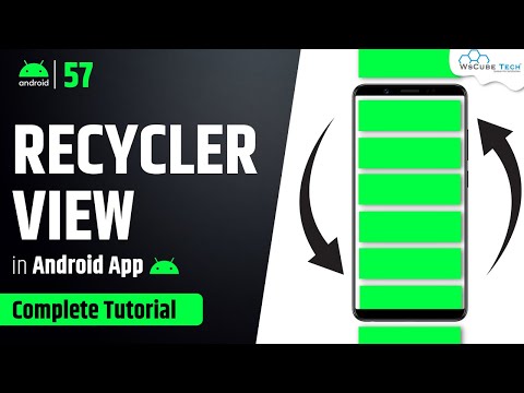 Recycler View In Android Studio Explained With Example | Android Recycler View Tutorial