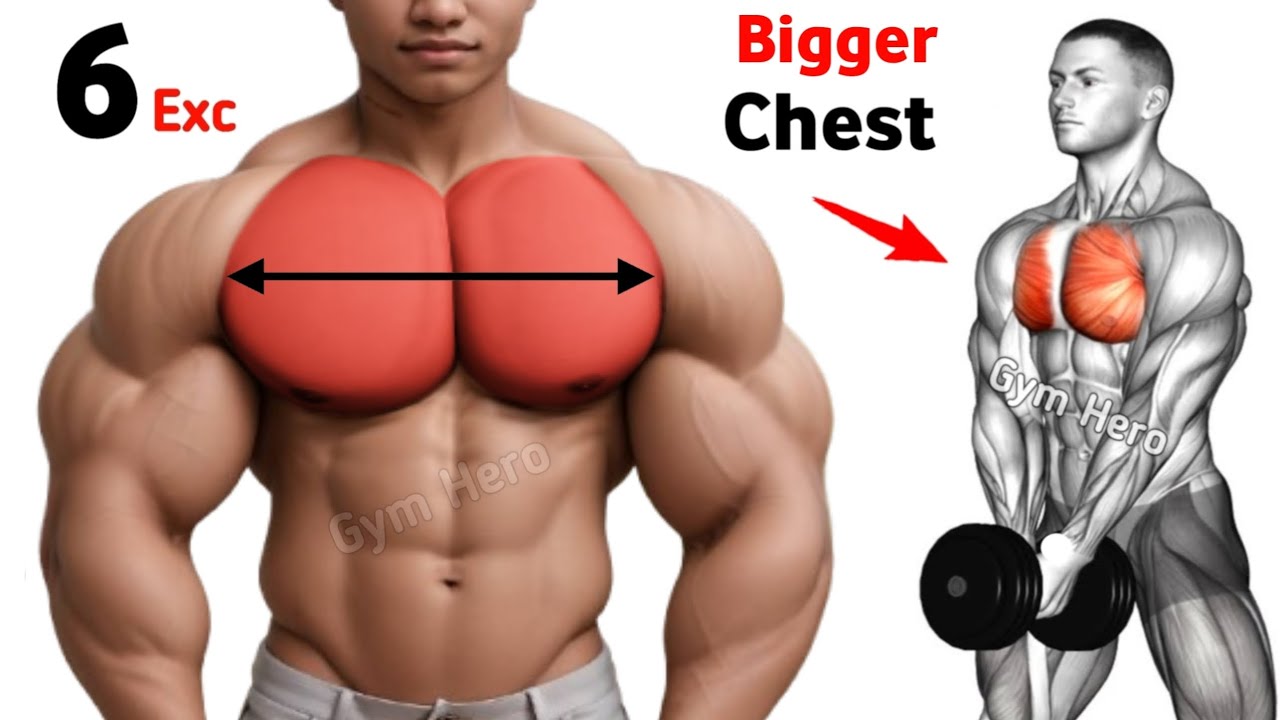 6 Best Chest Exercises for Bigger Chest Fast - YouTube