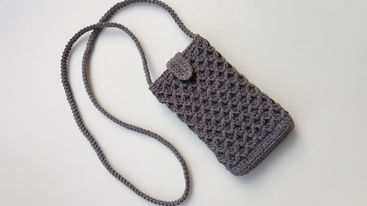 Telefon Çantası Deniz yıldızı Yapılışı Part 1 #Kroşe #trend