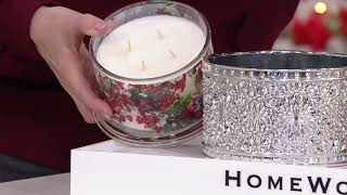 HomeWorx by Harry Slatkin Snowflake Candle Holder on QVC screenshot 5
