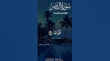 سورة النصر سعد الغامدى