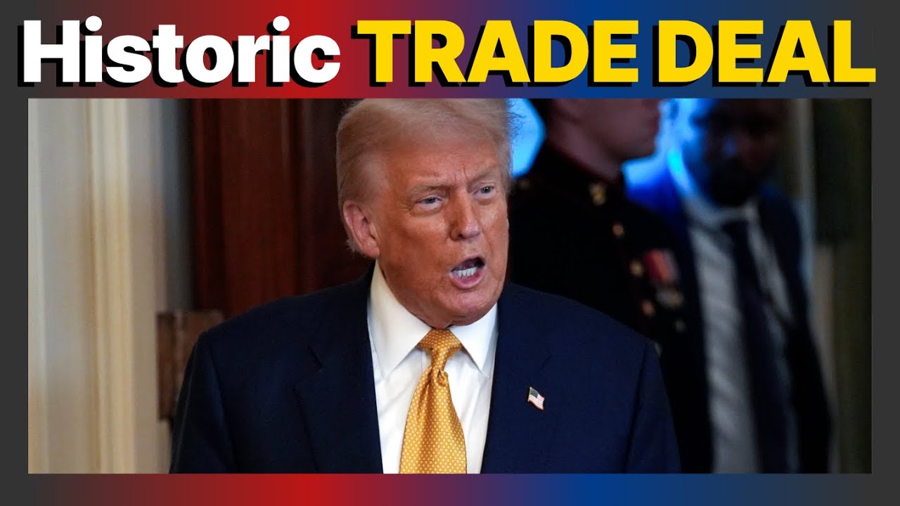 Trump just announced MAJOR TRADE deal as CNN confronts Khalil over gaza