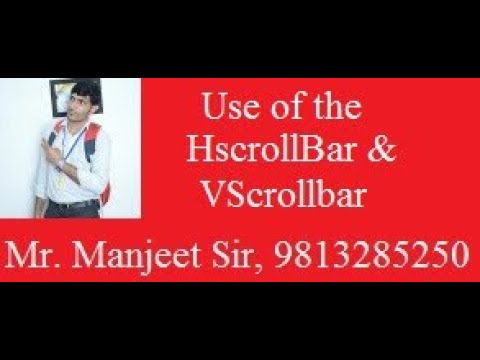 HScroll And VScroll Bar