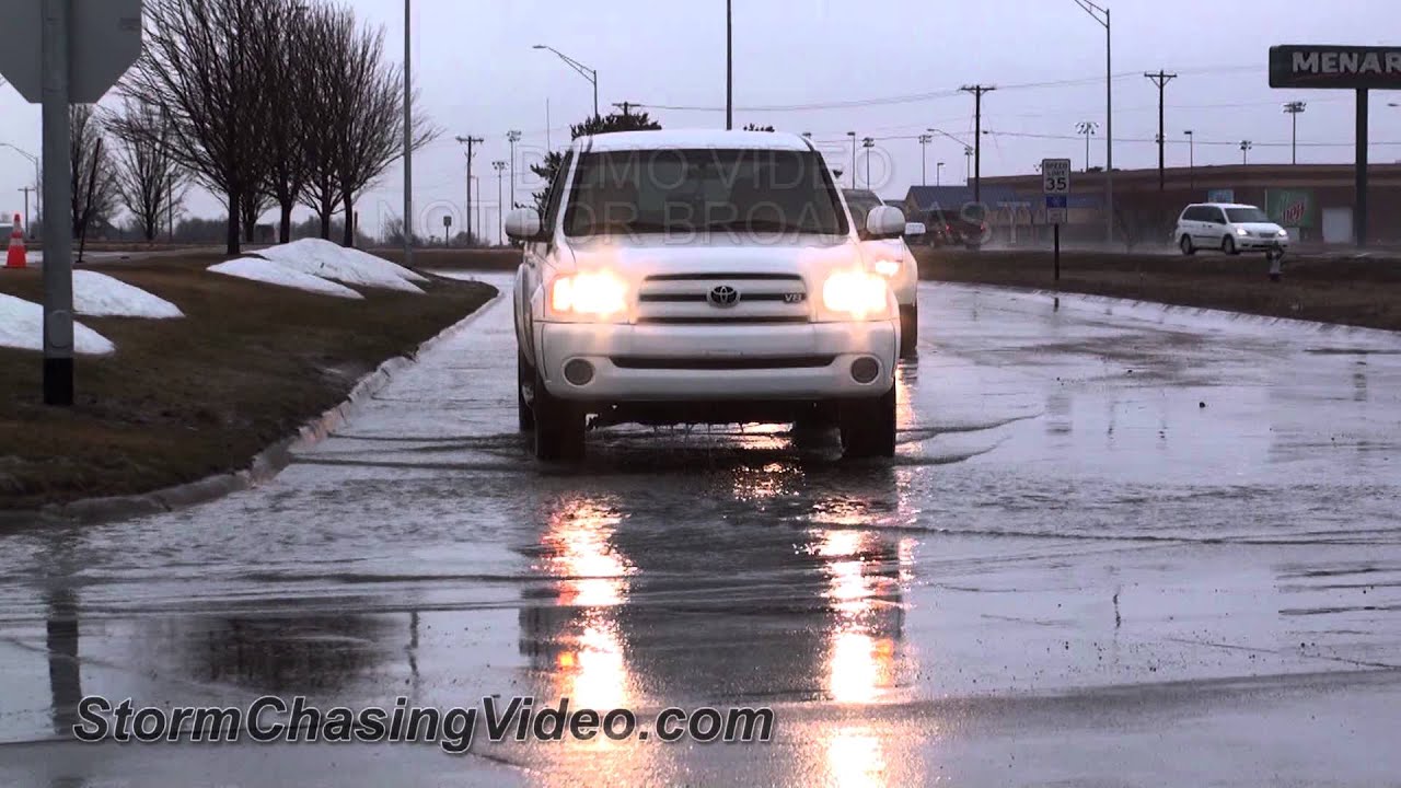3/9/2013 Hastings, NE Storm Clouds & Ponding Water