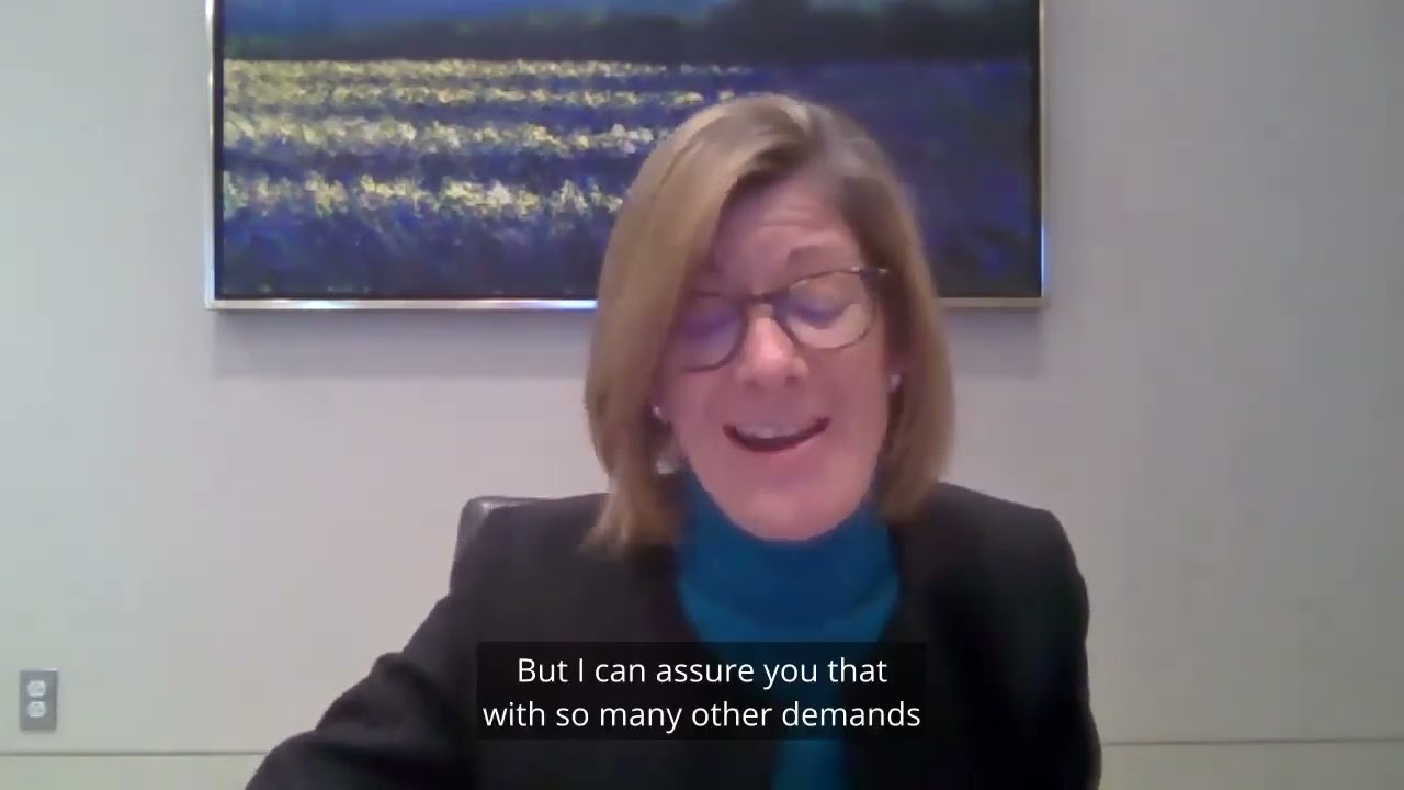 Deborah Manus, Boston Bar Association President at 2022 Talk to the Hill for Civil Legal Aid