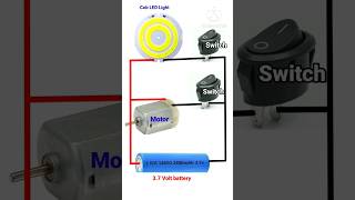 Cob Led Light Motor 3.7 Volt Battery Connection