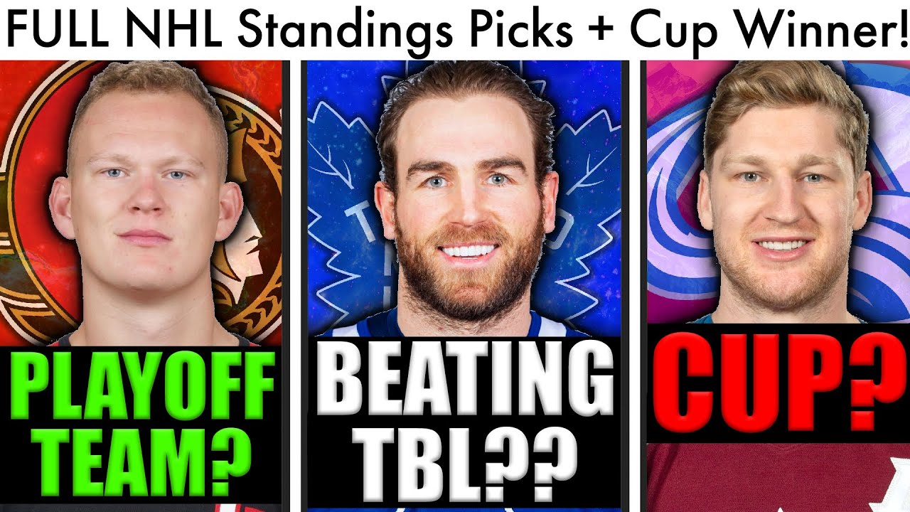 My FINAL 2023 NHL Standings Predictions + Stanley Cup WINNER! (Hockey Playoffs Picks and Leafs Rumors)