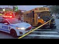 CRAZY 🔥 Stolen School Bus Leads to Police Chase in Brooklyn