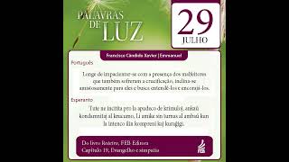 Palavras de Luz em Português e Esperanto – 29/07/2023