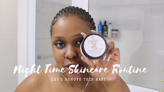 Night Time Skin Care Routine + Double Cleansing || Aura Dandelion South African YouTuber