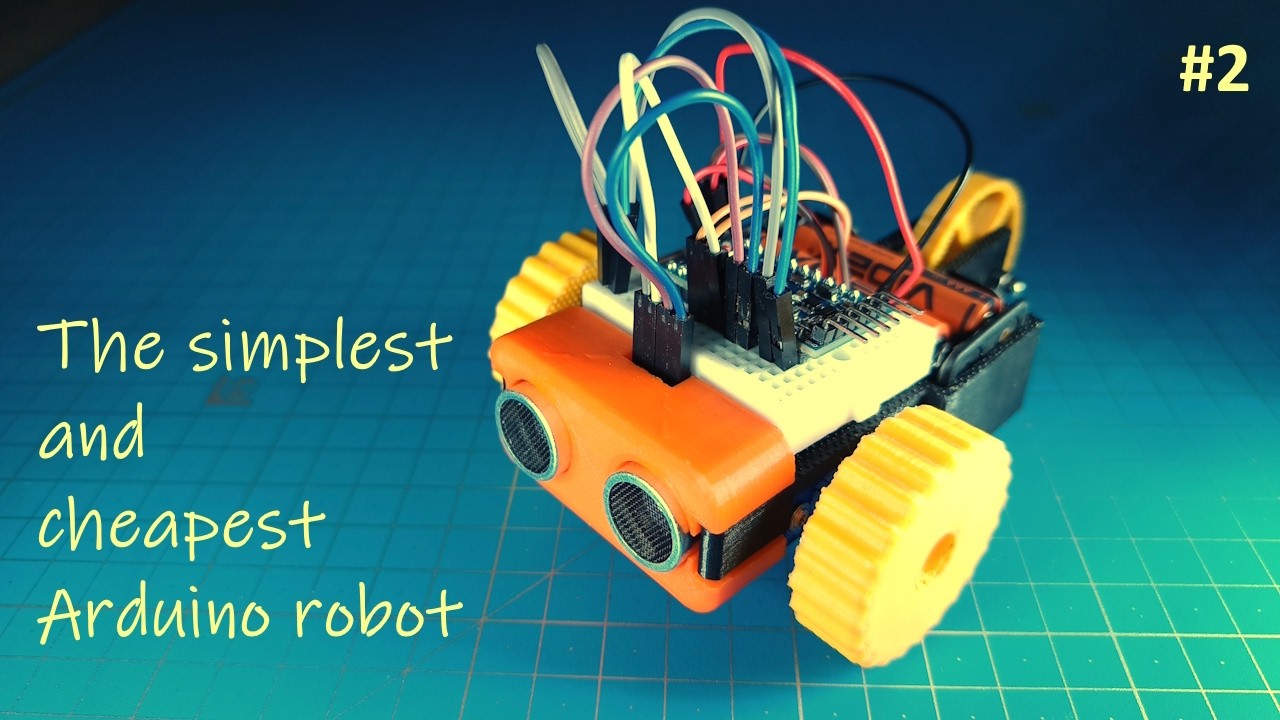 DIY Arduino Servo Robot with Ultrasonic Sensor – Simple Robots 2