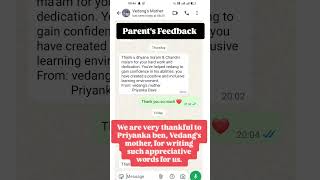 Parent's Feedback #parents #feedback #feedshorts #trending #trendingshorts #ahmedabad #viralshorts