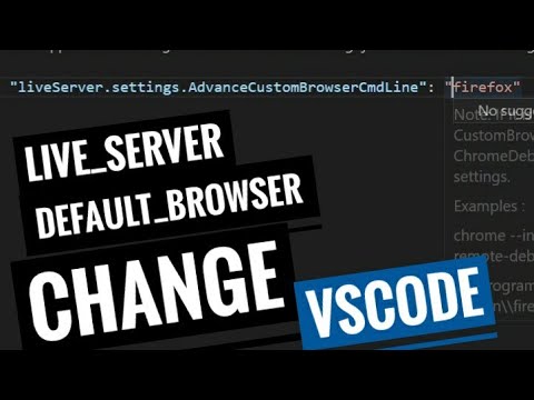 change live server default browser in VSCode | Live Server default browser change |2021