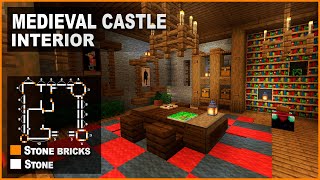 Minecraft: How to decorate a Medieval Castle | Interior Design Tutorial