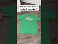 This life tip is how to fold a T-shirt in under 2 seconds 🤯 #lifetips #lifehacks #cleaningtips