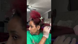 How to color hair red without bleach | how to color natural hair red | no damage hair color at home