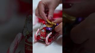 DIY Chocolate Santa Sleigh - Budget Friendly Gift #christmas