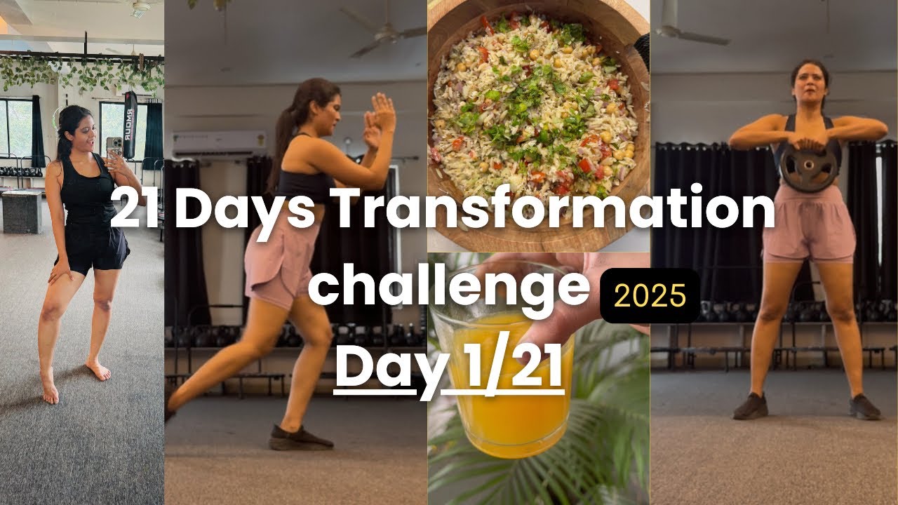 21 Days Transformation challenge 2025 | Diet + Workout | Day 1/21 ...