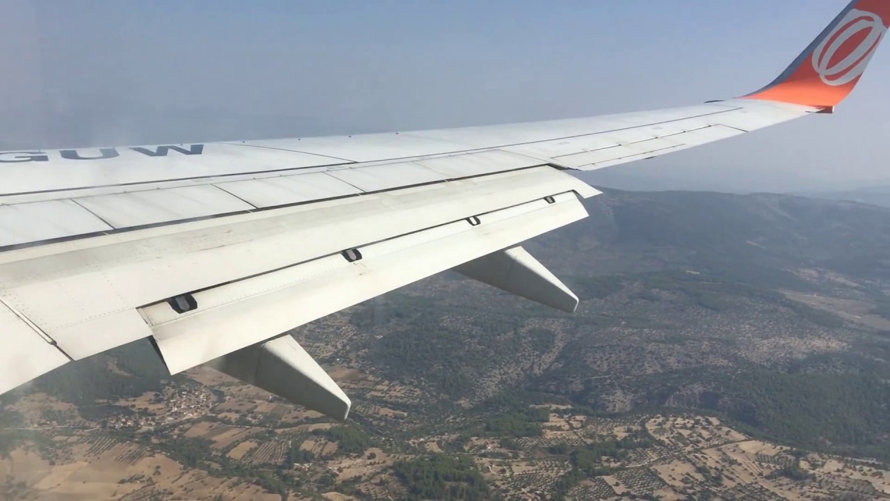 Landing Bodrum Milas Airport Transavia 737-800 PH-GUW