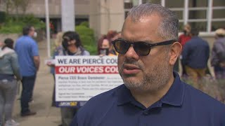 Grocery workers rally after Pierce County executive rejects hazard pay legislation