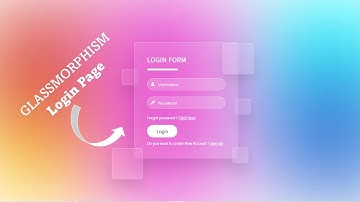 Glassmorphism Login Form using Html & CSS | Tutorial in Tamil | Tamil Programmer