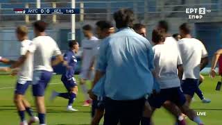 Athens Kallithea - ΑΕΛ Novibet | Ο Μανιάς σκοράρει με το... καλημέρα για το 1-0