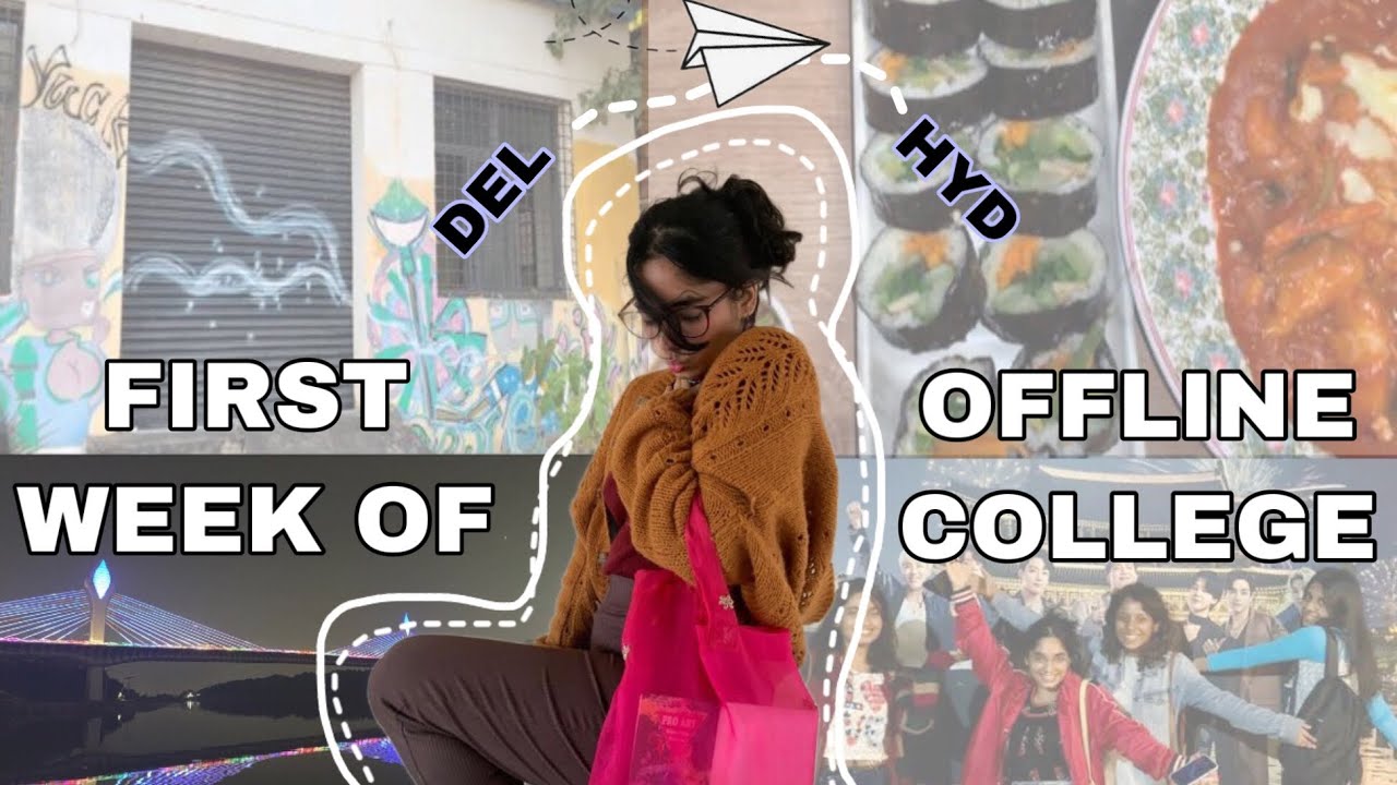 COLLEGE VLOG - OFFLINE FINALLY! (NIFT Hyderabad) *I snuck out with friends?!*
