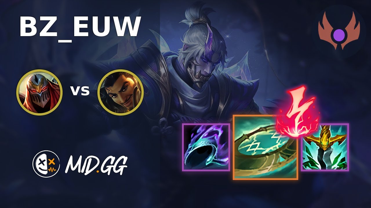 MID.GG: [ BZ_EUW ] Zed MID vs Akshan | EUW MASTER | LOL Season 2025