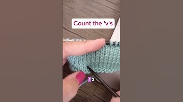 How To Count Rows In Knitting #knittting