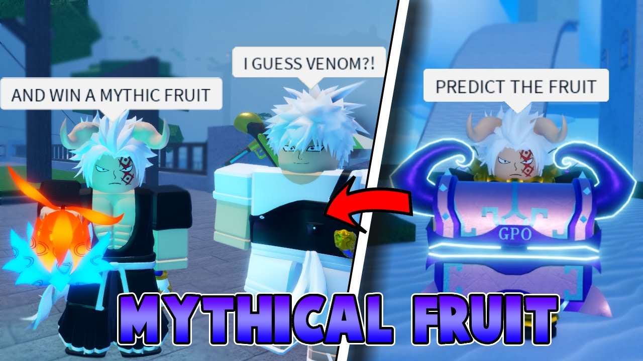 [GPO] Predict the Fruit, and YOU GET MYTHICAL FRUITS YouTube