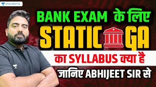 Bank Exams के लिए Static GA का Syllabus क्या है ? Abhijeet Mishra