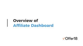 Guide - Overview Affiliate Dashboard || Offer18
