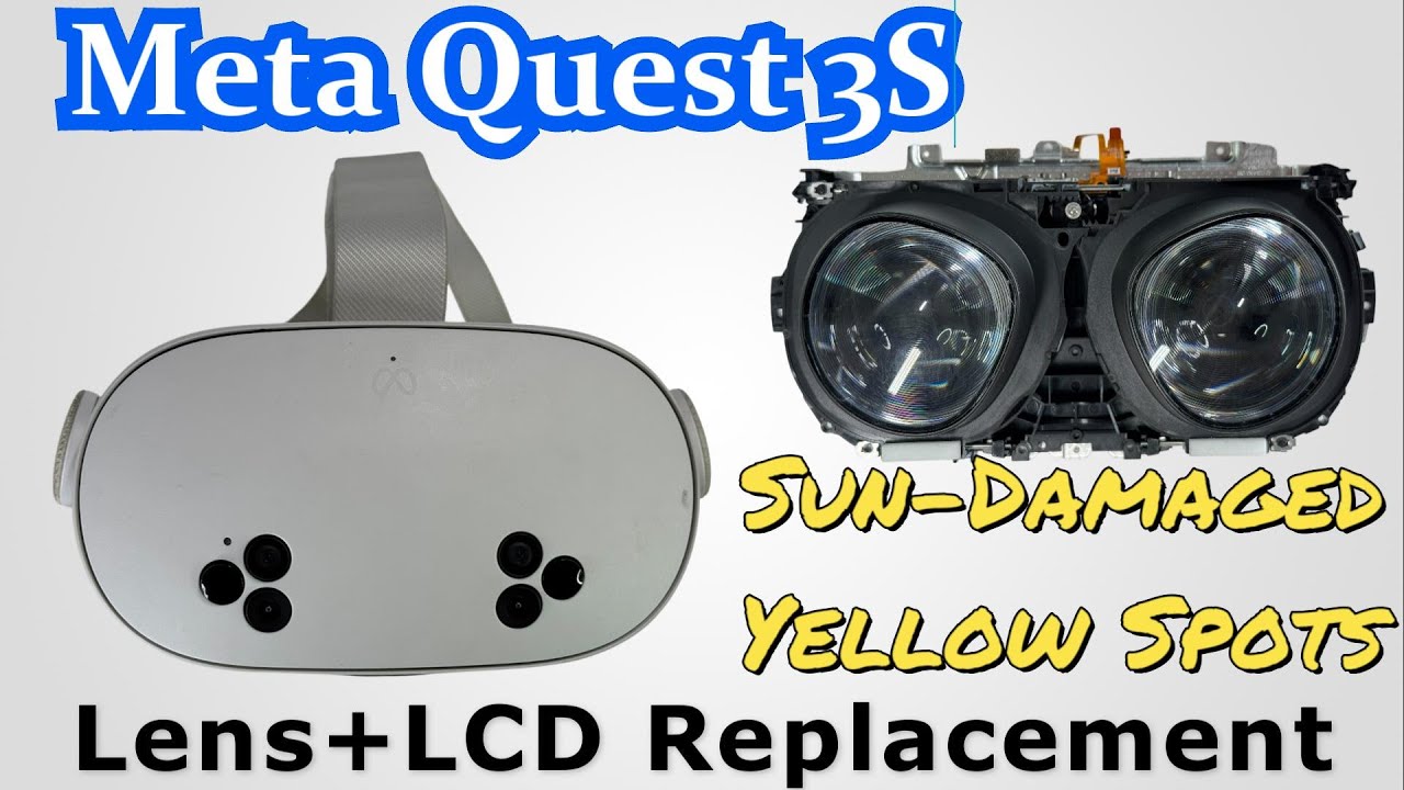 Ремонт гарнитуры Meta Quest 3S после попадания солнечных лучей – пошаговое руководство по замене ...