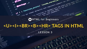 How to use underline, bold, italic, horizontal lines and line breaks into a paragraph using HTML