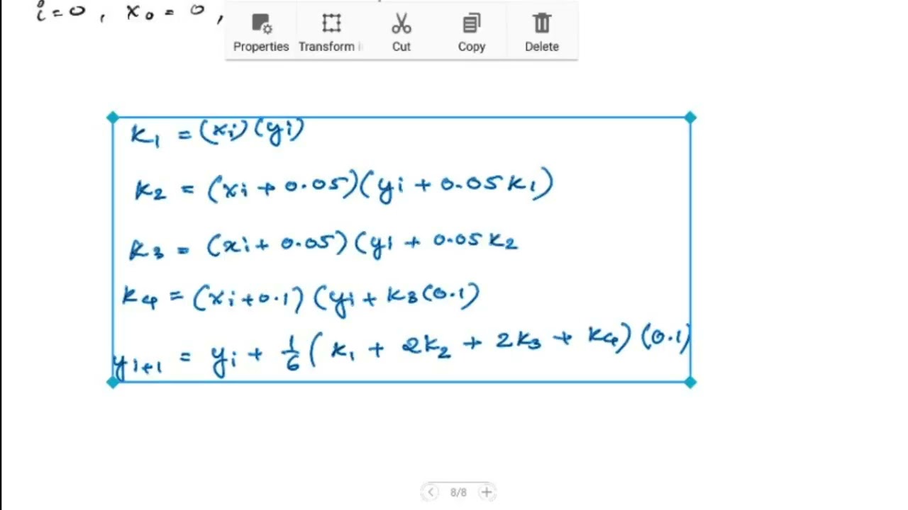Runge Kutta 4th Order Method | ODE | Numerical Mathematics
