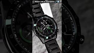 Edifice Casio Chronograph Black Luxurious Elegant Men's Watch #elegantwatches #luxurywatchesformen