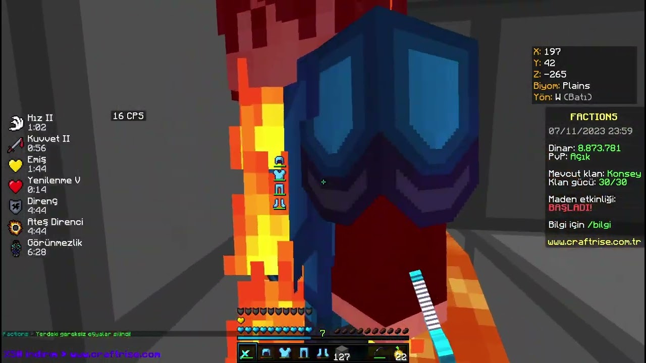 CraftRise Factions Kill+Tadımlık Zehir+S20