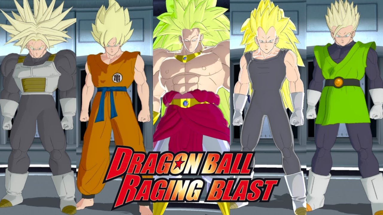 Dragon Ball Raging Blast - All Characters & Costumes (4K 60FPS)