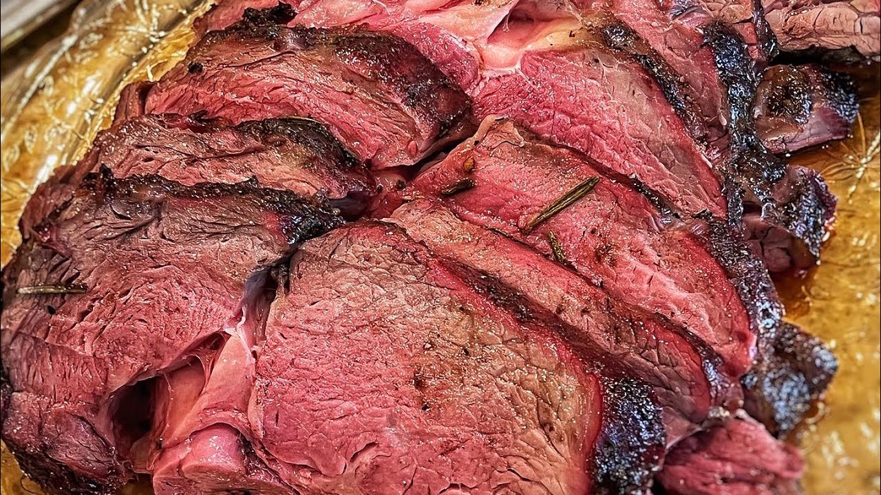 Prime Rib Roast Smoked on a Pellet Grill! shorts YouTube