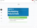 Multiplying Polynomials (Lesson 7-2)