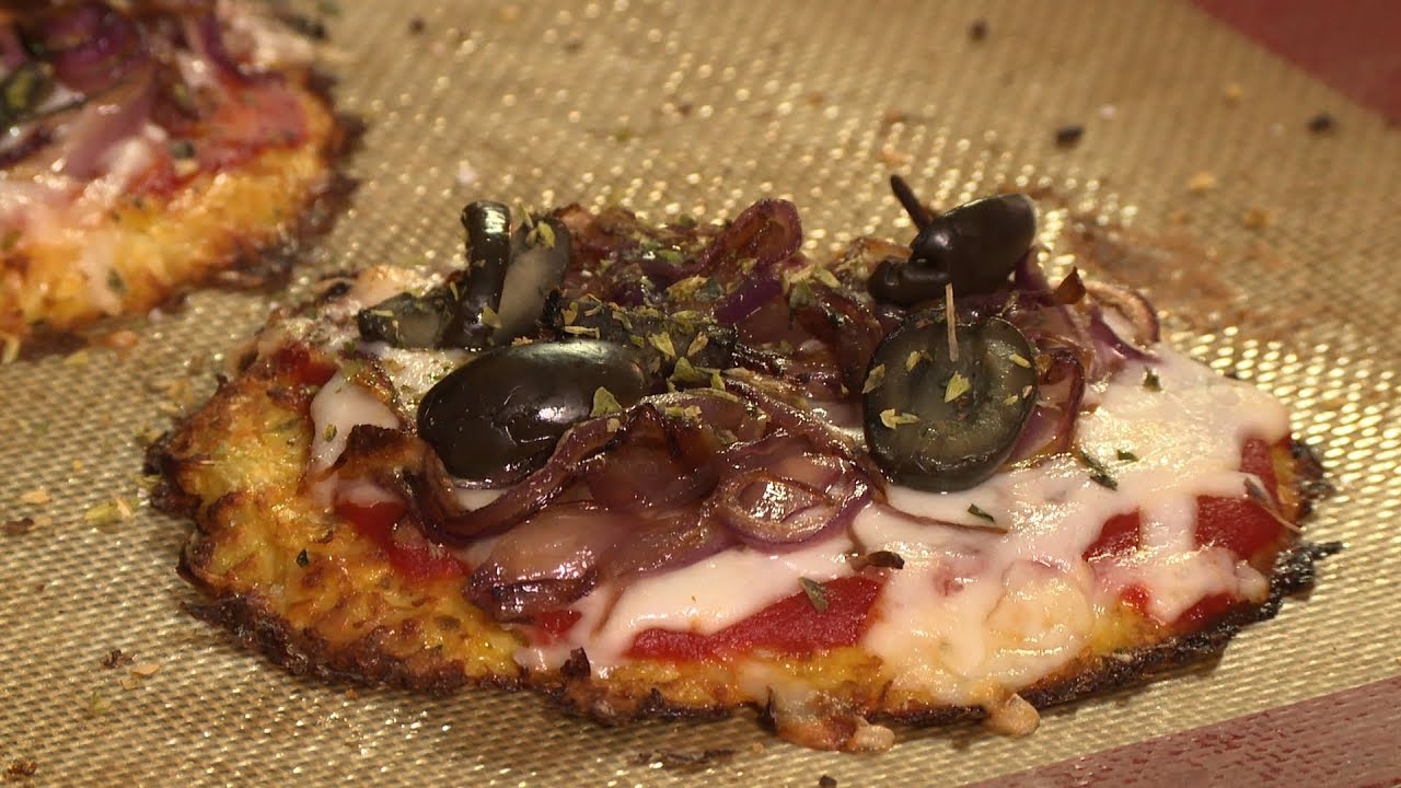 Pizzeta con Base de Coliflor - Cómo me Sano