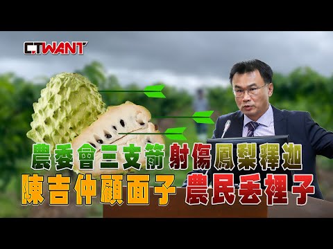 CTWANT 政治爆卦 / 農委會三支箭射傷鳳梨釋迦 陳吉仲顧面子農民丟裡子