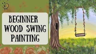 Beginner Swing Painting🌸🎨 | Step by Step Acrylic Painting Tutorial