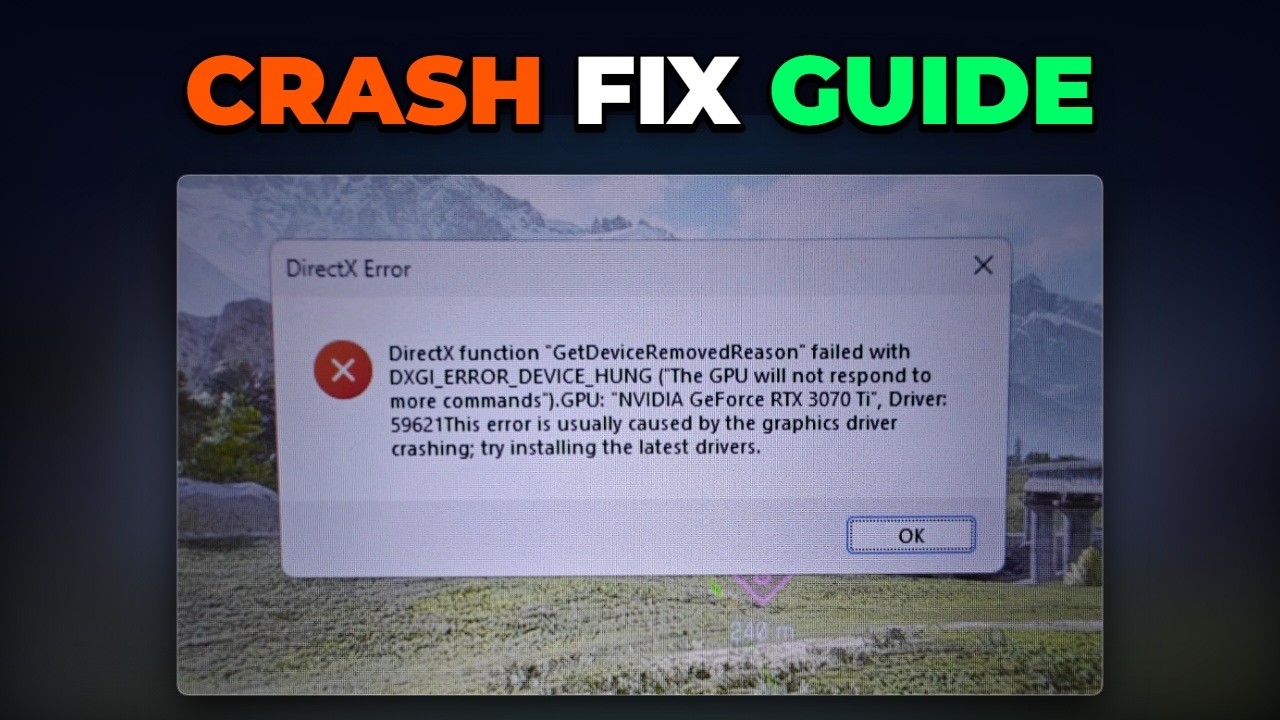 投げ飛ばし　エラー Fix Battlefield Crash Caused by RTX GPU Overclock and Undervolt